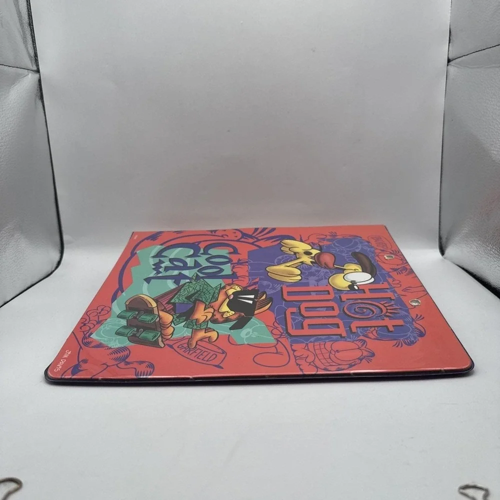 Vintage Garfield Mead 3-Ring Binder Planner Clipboard Metal Clip & Planner 1990s